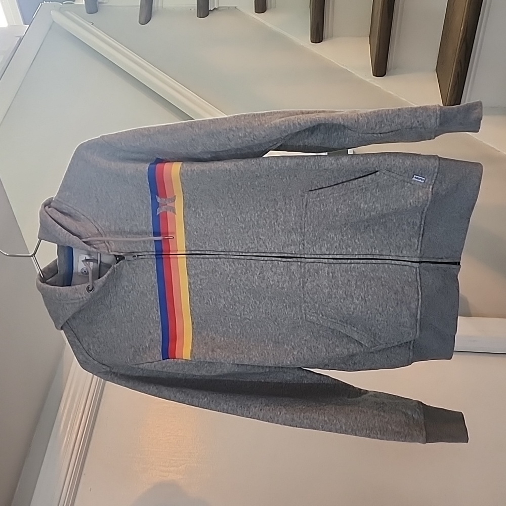 HURLEY, MEN'S MEDIUM ZIP UP HOODIE